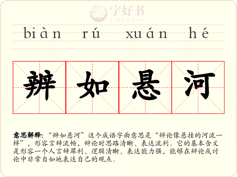 辨如悬河