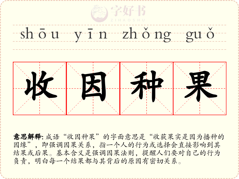收因种果