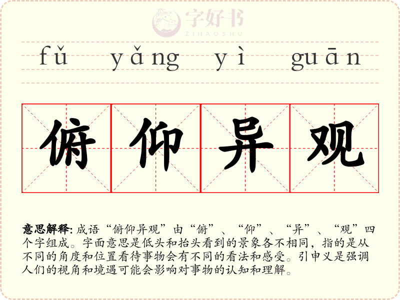 俯仰异观