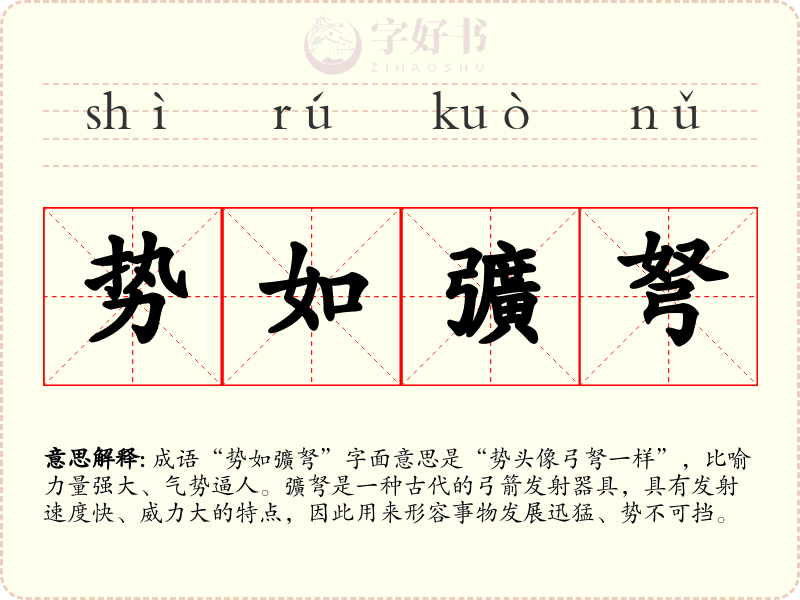 势如彍弩