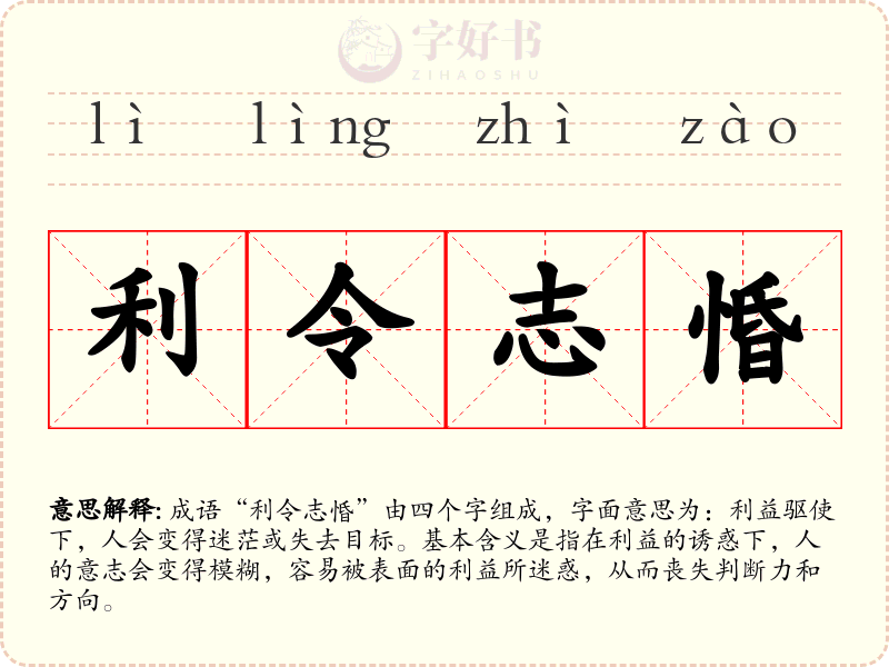利令志惛