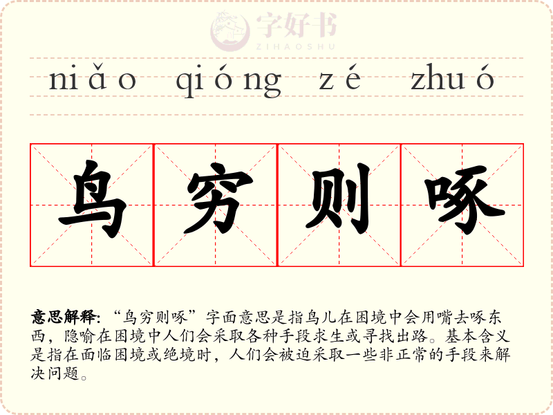 鸟穷则啄