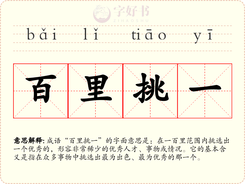 百里挑一