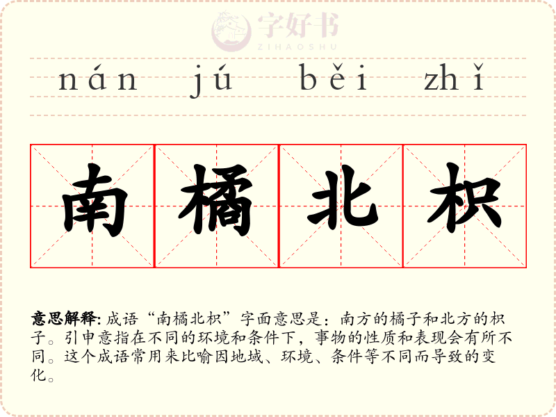 南橘北枳