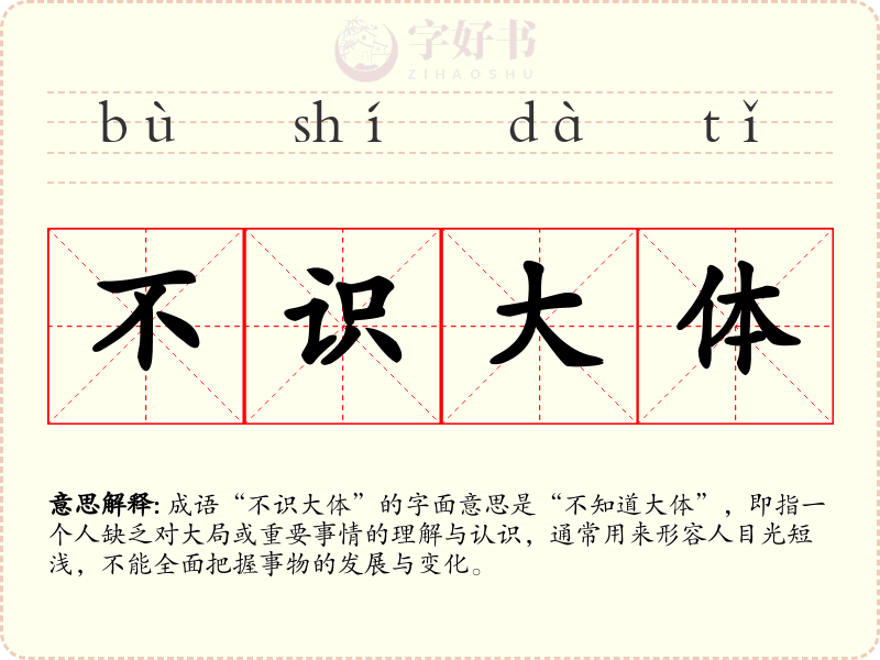 不识大体