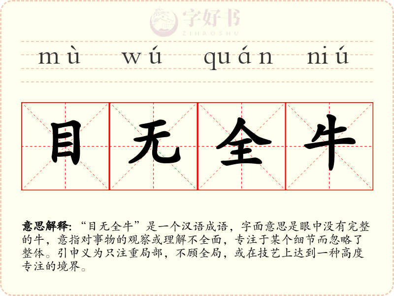 目无全牛
