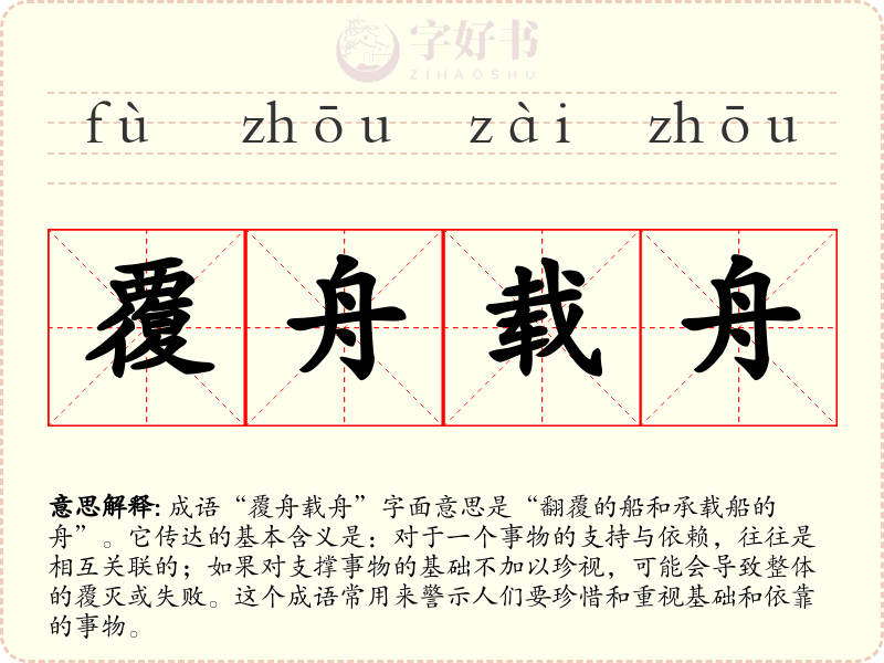 覆舟载舟