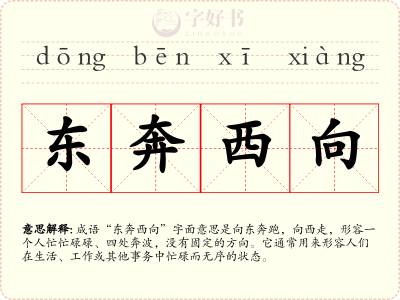 东奔西向