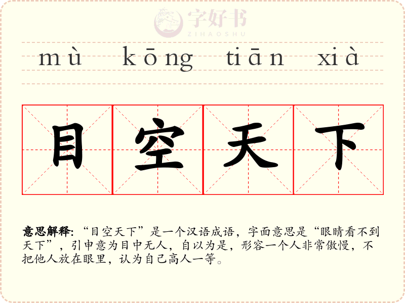目空天下