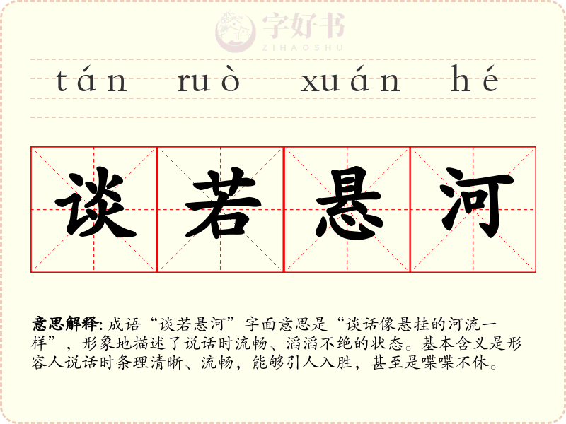 谈若悬河