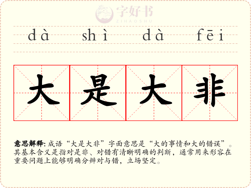 大是大非