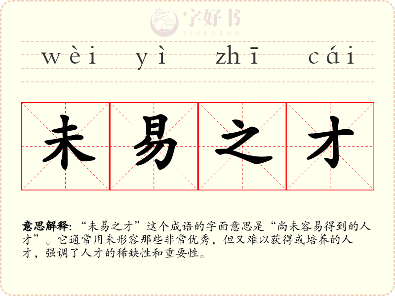 未易之才