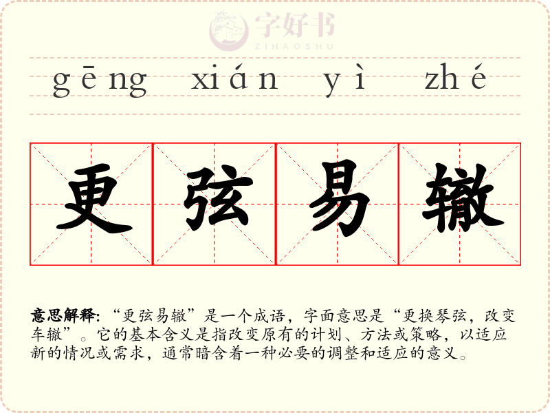 更弦易辙