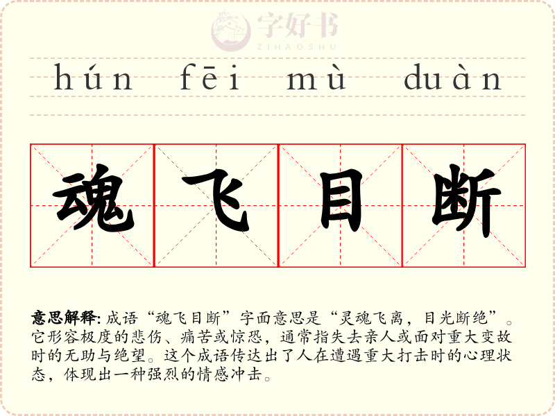 魂飞目断