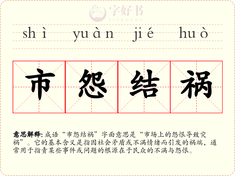 市怨结祸