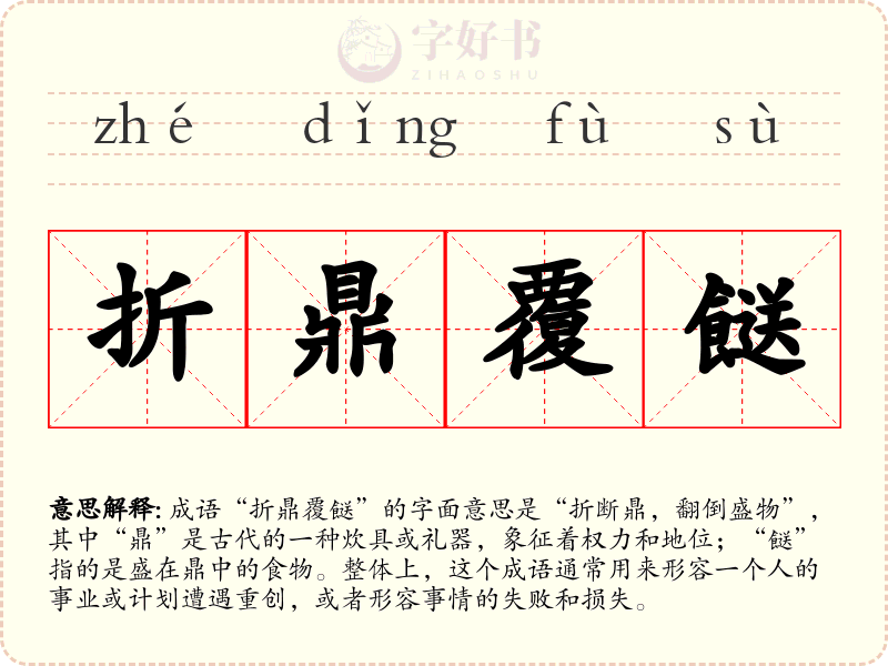 折鼎覆餸