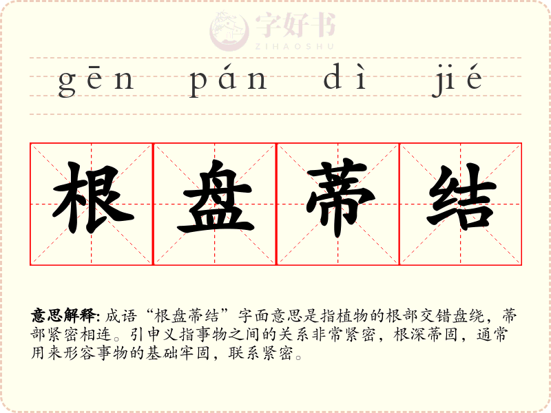 根盘蒂结
