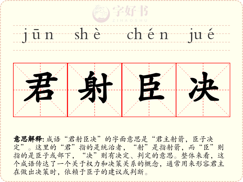 君射臣决