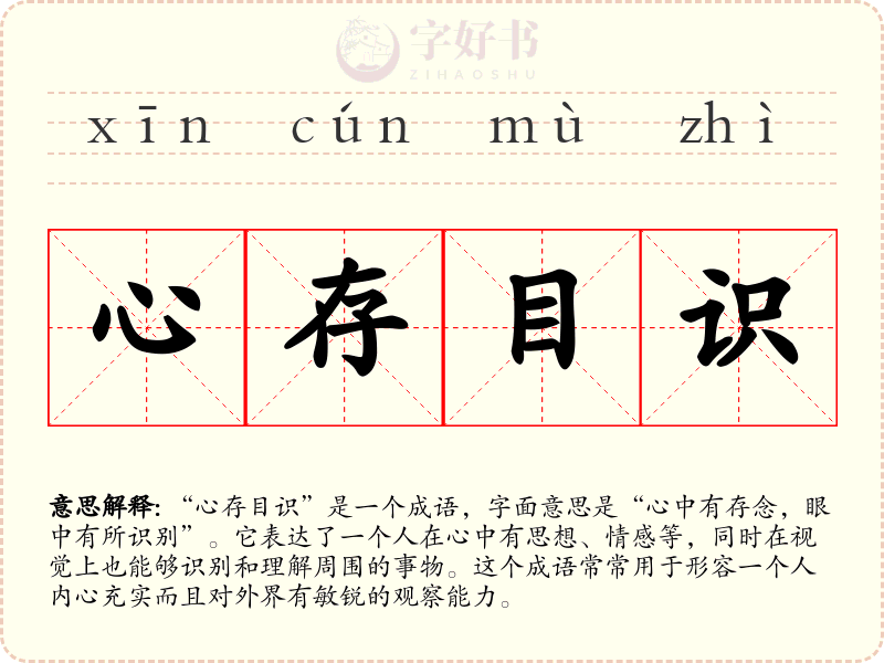 心存目识
