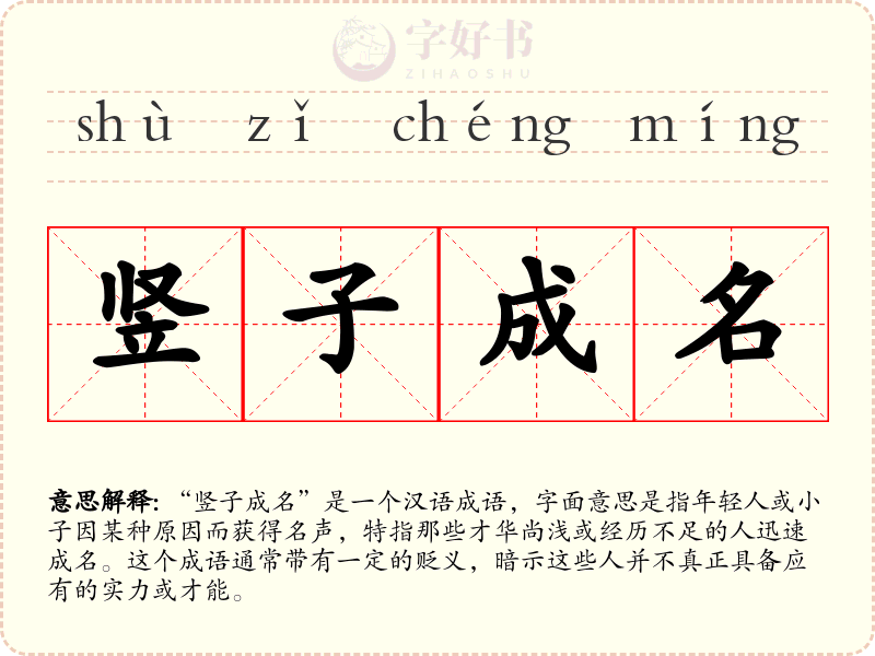 竖子成名