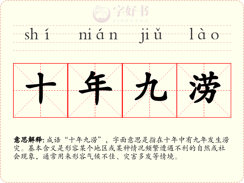 十年九涝
