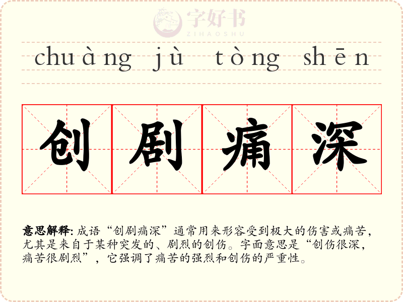 创剧痛深