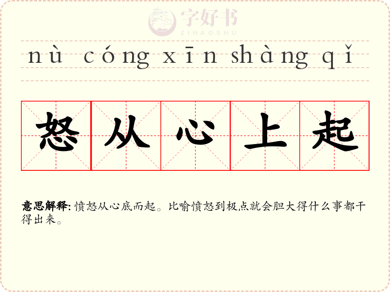 怒从心上起