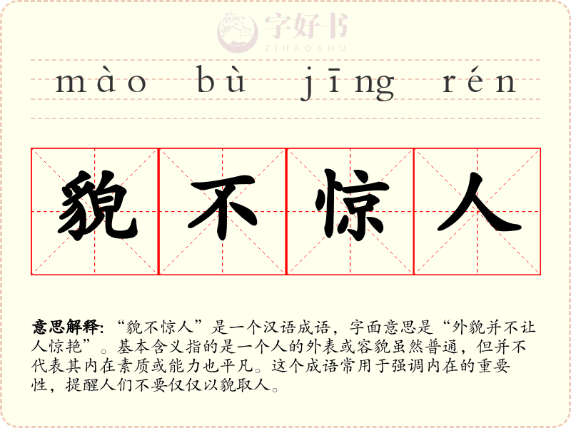 貌不惊人
