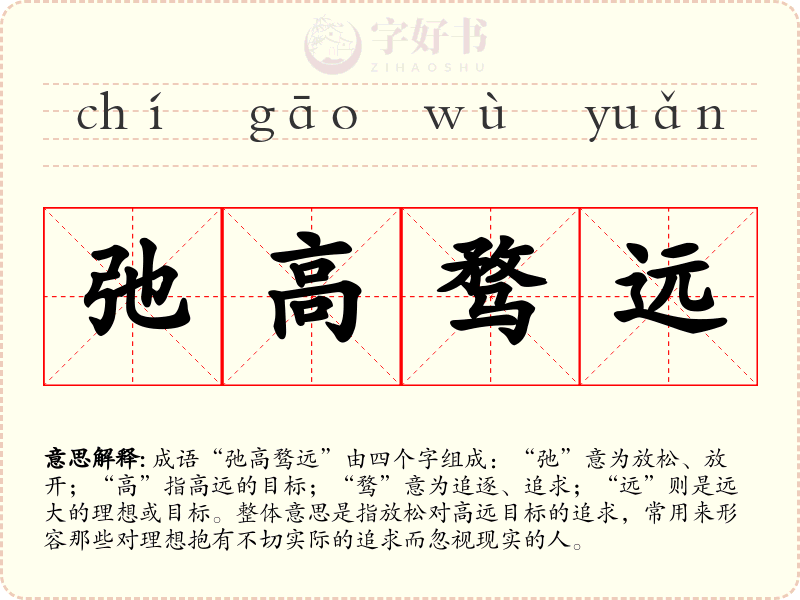 弛高骛远