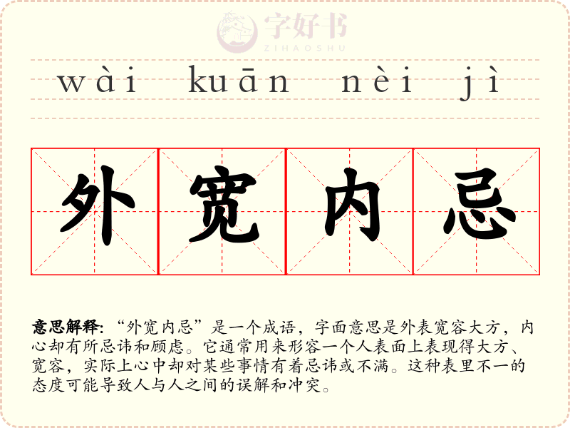 外宽内忌