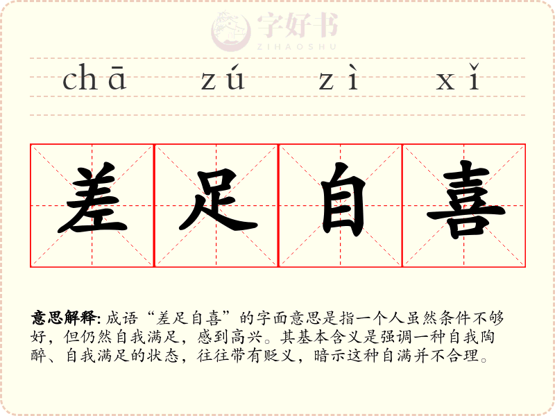 差足自喜