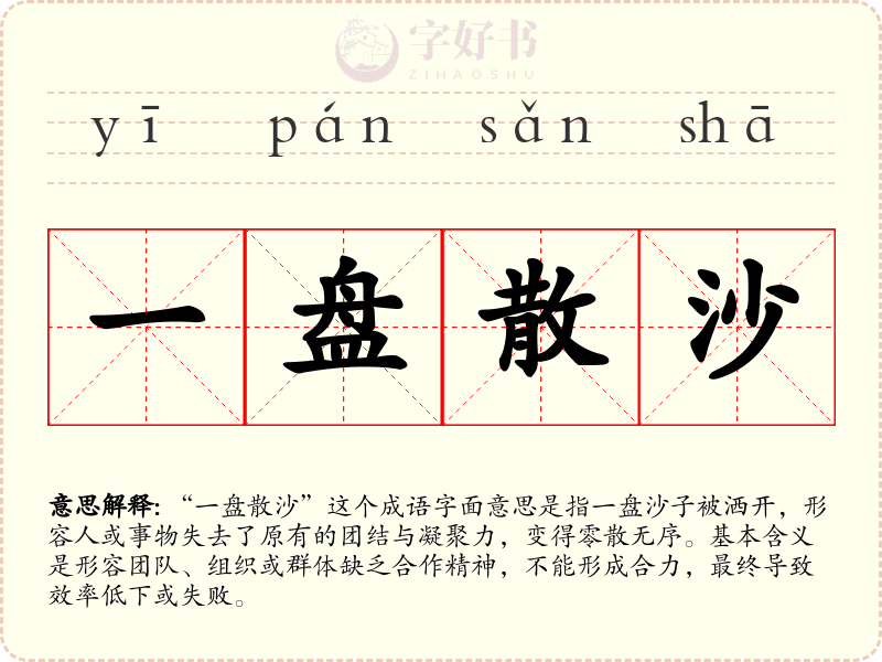 一盘散沙