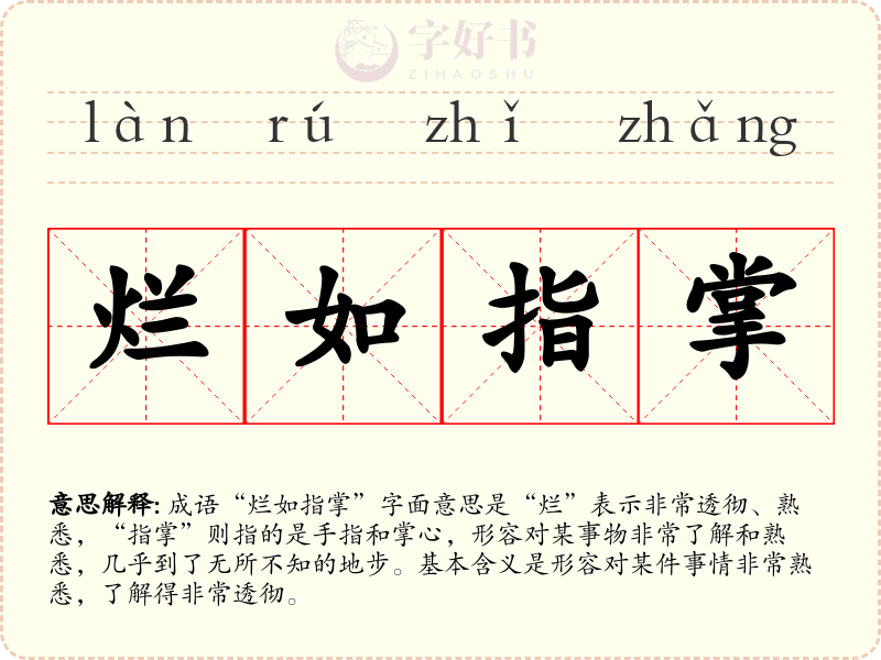 烂如指掌
