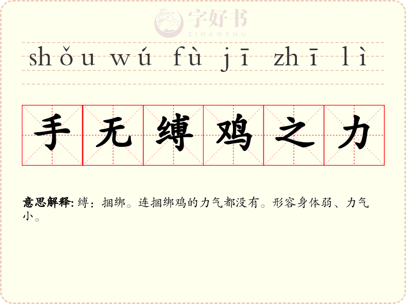 手无缚鸡之力