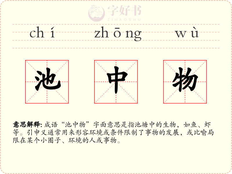 池中物