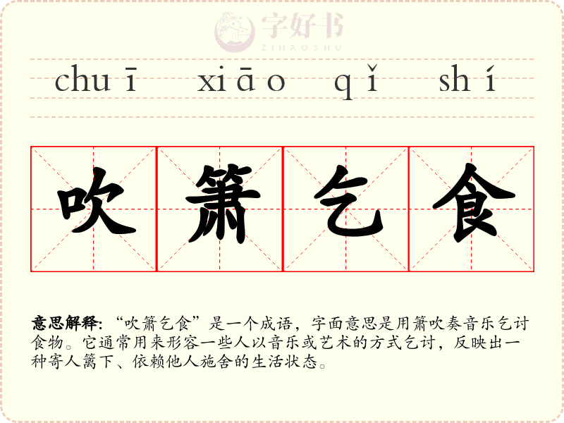 吹箫乞食