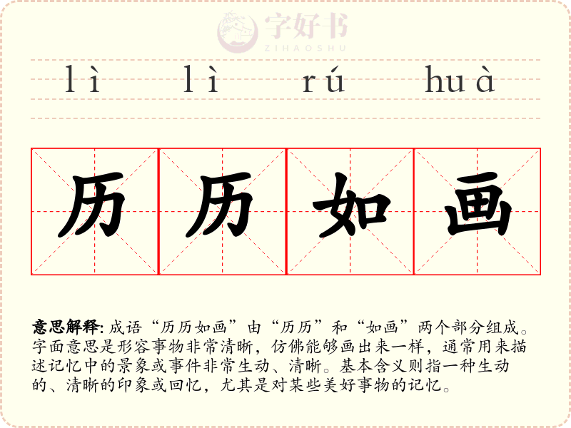 历历如画