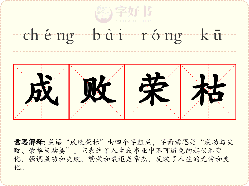 成败荣枯