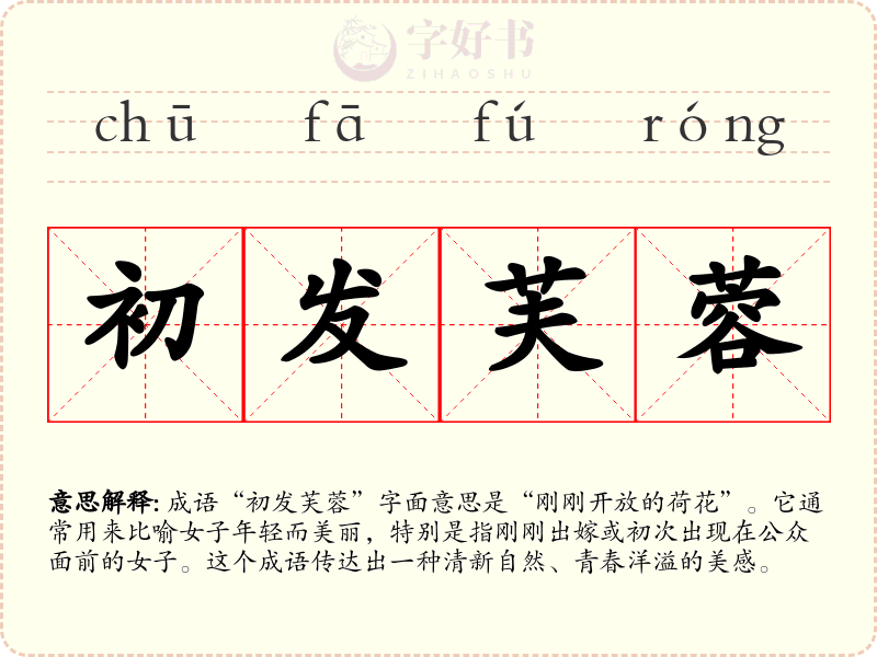 初发芙蓉