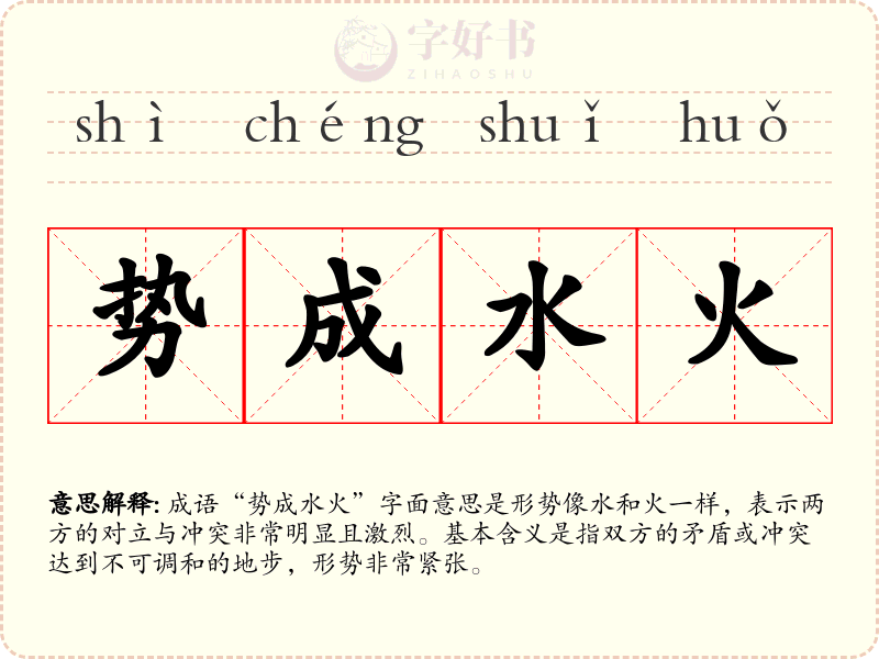 势成水火