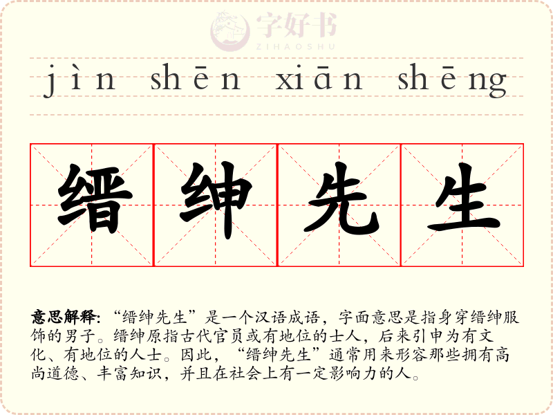 缙绅先生