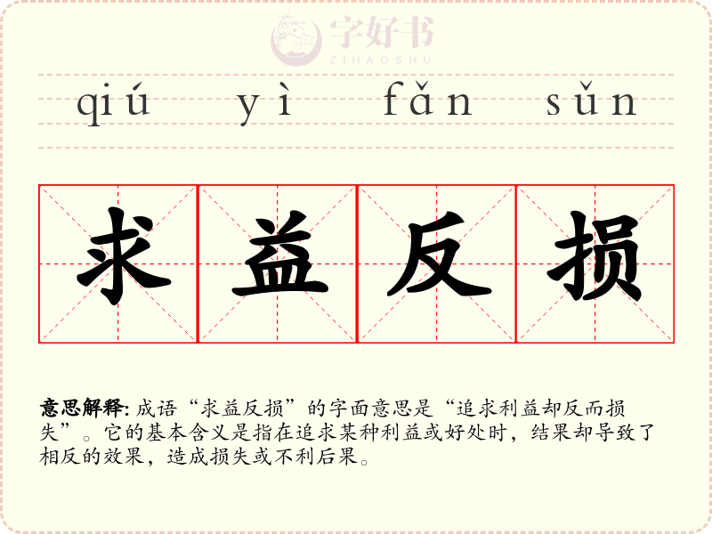 求益反损