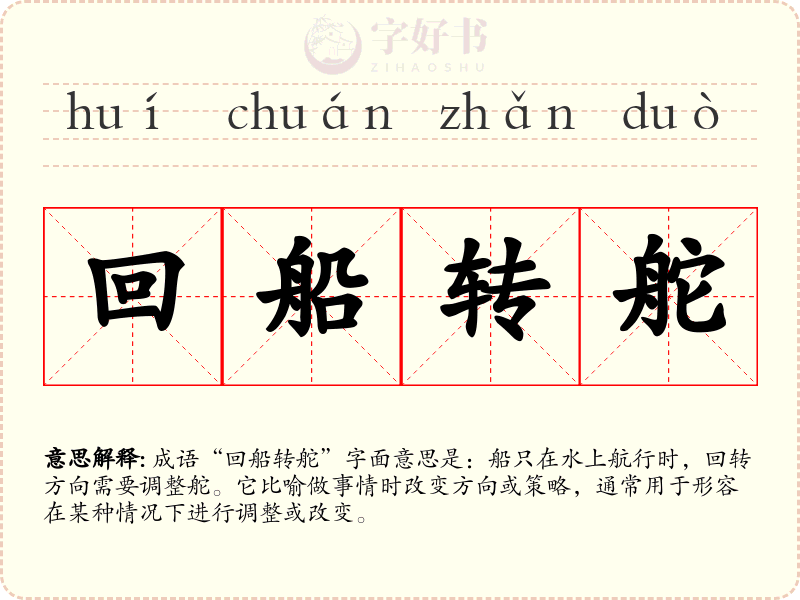 回船转舵