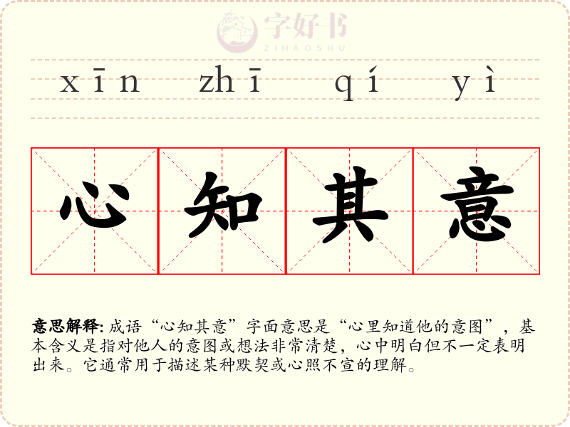 心知其意