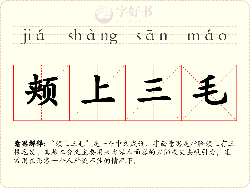 颊上三毛