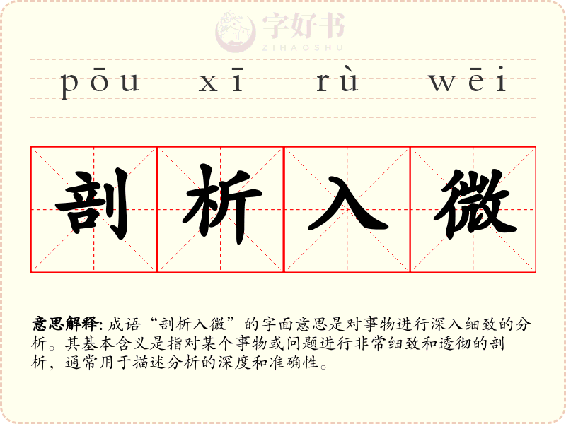 剖析入微