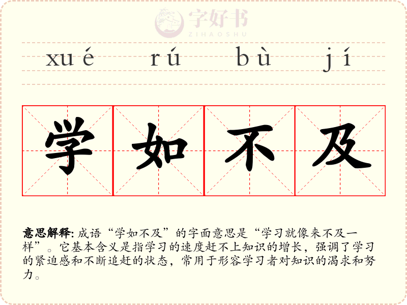 学如不及
