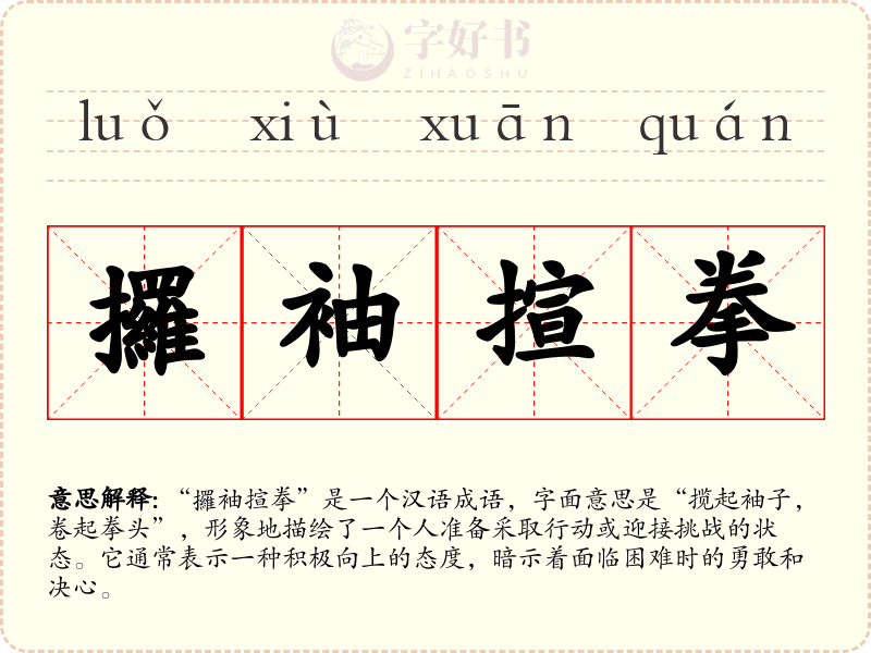攞袖揎拳