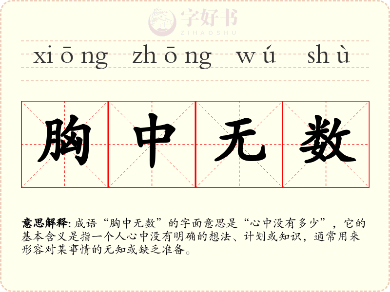 胸中无数