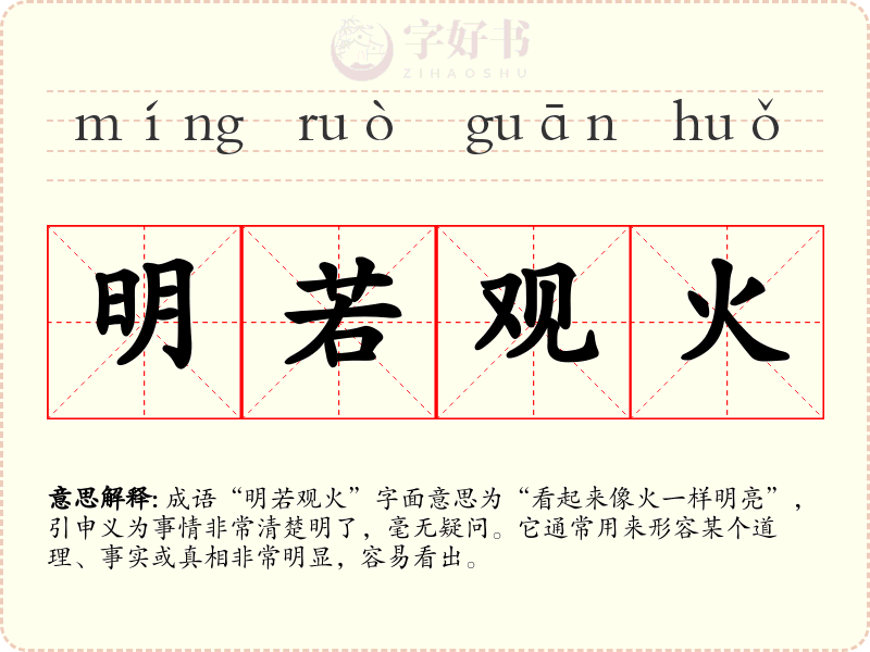 明若观火